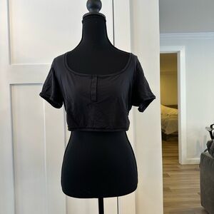 Skims Fits Everybody Henley Crop Top Size 2X New